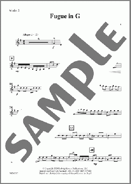 Fugue in G (arr. Steven Rosenhaus) - Violin 2(Antonio Salieri) 楽譜 オーケストラ（パート） ダウンロード