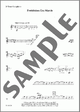 Prohibition Era March (arr. Clarence Barber) - Tenor Saxophone(L.G. del Castillo) 楽譜 その他 ダウンロード
