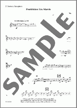 Prohibition Era March (arr. Clarence Barber) - Baritone Saxophone(L.G. del Castillo) 楽譜 その他 ダウンロード