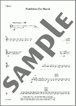 Prohibition Era March (arr. Clarence Barber) - Horn 2(L.G. del Castillo) 楽譜 その他 ダウンロード