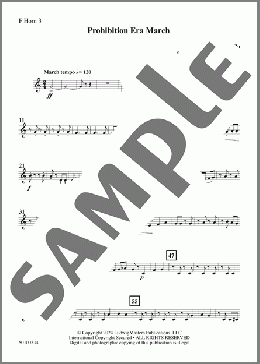 Prohibition Era March (arr. Clarence Barber) - Horn 3(L.G. del Castillo) 楽譜 その他 ダウンロード