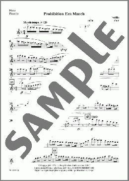 Prohibition Era March (arr. Clarence Barber) - Flute/Piccolo(L.G. del Castillo) 楽譜 その他 ダウンロード