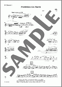 Prohibition Era March (arr. Clarence Barber) - Clarinet 1(L.G. del Castillo) 楽譜 その他 ダウンロード
