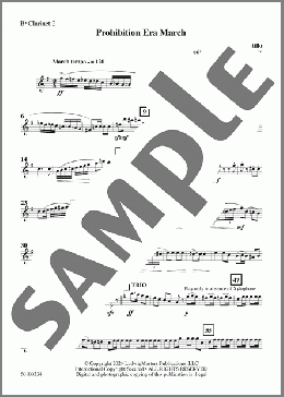 Prohibition Era March (arr. Clarence Barber) - Clarinet 2(L.G. del Castillo) 楽譜 その他 ダウンロード
