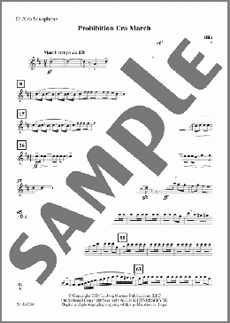 Prohibition Era March (arr. Clarence Barber) - Alto Saxophone(L.G. del Castillo) 楽譜 その他 ダウンロード