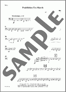 Prohibition Era March (arr. Clarence Barber) - Tuba(L.G. del Castillo) 楽譜 その他 ダウンロード