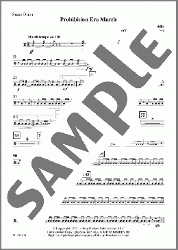 Prohibition Era March (arr. Clarence Barber) - Snare Drum(L.G. del Castillo) 楽譜 その他 ダウンロード