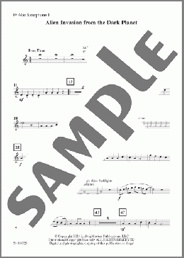 Alien Invasion From The Dark Planet - Alto Saxophone 1(Brian Monroe) 楽譜 その他 ダウンロード