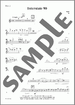 Interstate 90 - Flute 2(Alan Shulman) 楽譜 その他 ダウンロード