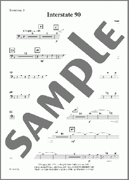 Interstate 90 - Trombone 3(Alan Shulman) 楽譜 その他 ダウンロード