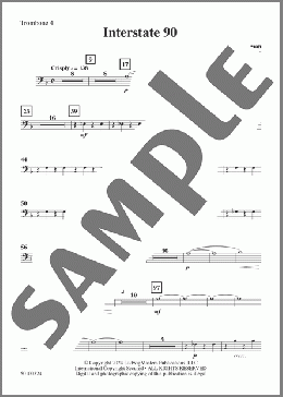 Interstate 90 - Trombone 4(Alan Shulman) 楽譜 その他 ダウンロード
