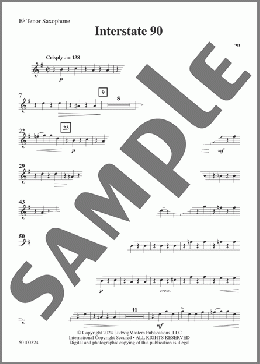 Interstate 90 - Tenor Saxophone(Alan Shulman) 楽譜 その他 ダウンロード