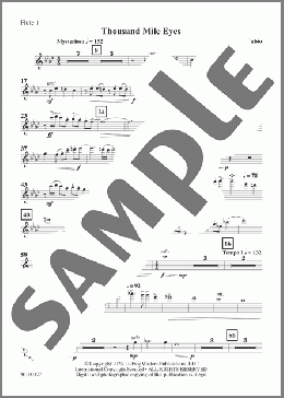 Thousand Mile Eyes - Flute 1(Mark Fabio) 楽譜 その他 ダウンロード