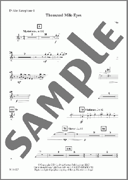 Thousand Mile Eyes - Alto Saxophone 1(Mark Fabio) 楽譜 その他 ダウンロード