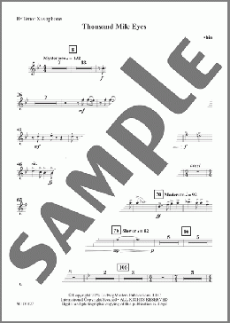 Thousand Mile Eyes - Tenor Saxophone(Mark Fabio) 楽譜 その他 ダウンロード