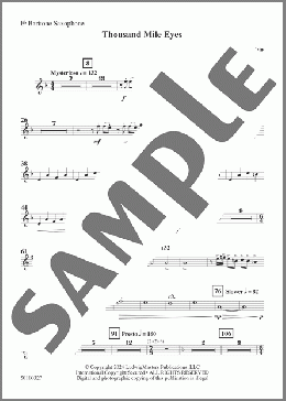 Thousand Mile Eyes - Baritone Saxophone(Mark Fabio) 楽譜 その他 ダウンロード