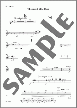 Thousand Mile Eyes - Trumpet 1(Mark Fabio) 楽譜 その他 ダウンロード