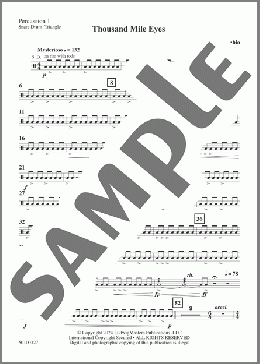 Thousand Mile Eyes - Percussion 1(Mark Fabio) 楽譜 その他 ダウンロード