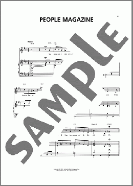 People Magazine (from The Life)(Ira Gasman) 楽譜 ピアノ & ボーカル ダウンロード