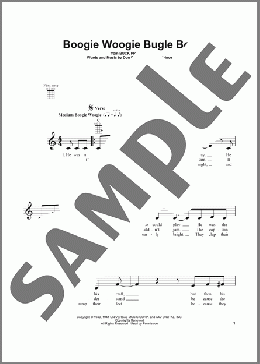 Boogie Woogie Bugle Boy(Don Raye/Hughie Prince) 楽譜 ウクレレ（弾き語り） ダウンロード