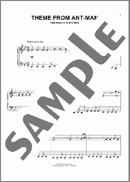 Theme from Ant-Man(Christophe Beck) 楽譜 ピアノ（ソロ） ダウンロード