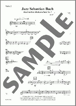 Jazz Sebastian Bach - Violin 2(J.S. Bach) 楽譜 オーケストラ（パート） ダウンロード
