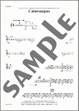 Catawampus - Violin 2(Bud Woodruff) 楽譜 オーケストラ（パート） ダウンロード