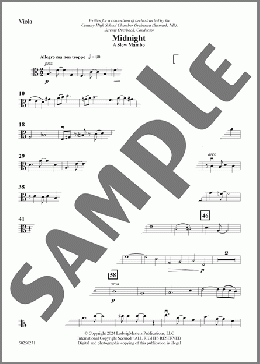 Midnight (A Slow Mambo) - Viola(Steven Rosenhaus) 楽譜 オーケストラ（パート） ダウンロード