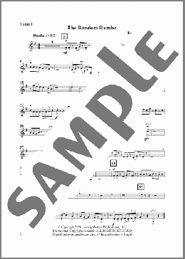 The Random Rumba - Violin 1(David Bobrowitz) 楽譜 オーケストラ（パート） ダウンロード