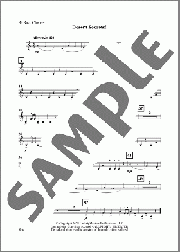 Desert Secrets! - Bass Clarinet(David M. Martin) 楽譜 その他 ダウンロード