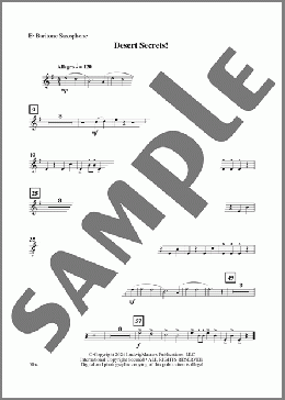 Desert Secrets! - Baritone Saxophone(David M. Martin) 楽譜 その他 ダウンロード