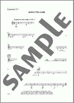 Across This Land - Euphonium TC(Kevin Hillbun) 楽譜 その他 ダウンロード
