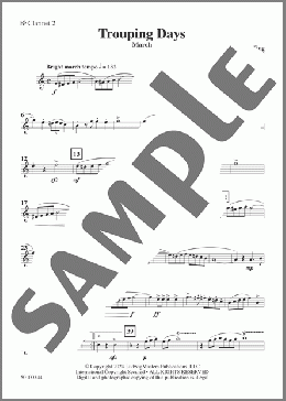 Trouping Days (arr. Gene Milford) - Clarinet 2(Karl King) 楽譜 その他 ダウンロード