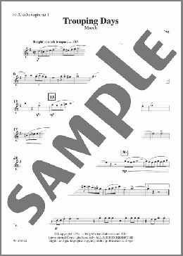 Trouping Days (arr. Gene Milford) - Alto Saxophone 1(Karl King) 楽譜 その他 ダウンロード