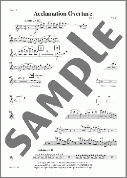 Acclamation Overture - Flute 2(Kelly Bennette) 楽譜 その他 ダウンロード