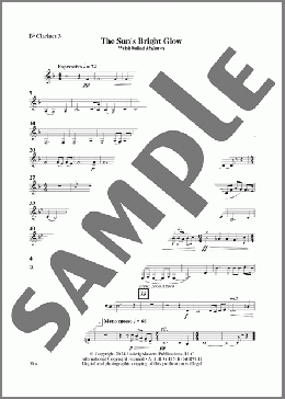 The Sun's Bright Glow (arr. Gene Milford) - Clarinet 3(Joseph Parry) 楽譜 その他 ダウンロード