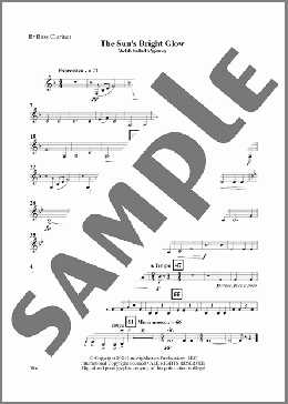 The Sun's Bright Glow (arr. Gene Milford) - Bass Clarinet(Joseph Parry) 楽譜 その他 ダウンロード