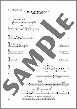 The Sun's Bright Glow (arr. Gene Milford) - Alto Sax 2(Joseph Parry) 楽譜 その他 ダウンロード