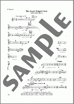 The Sun's Bright Glow (arr. Gene Milford) - Horn 2(Joseph Parry) 楽譜 その他 ダウンロード