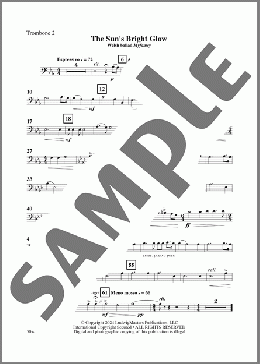 The Sun's Bright Glow (arr. Gene Milford) - Trombone 2(Joseph Parry) 楽譜 その他 ダウンロード