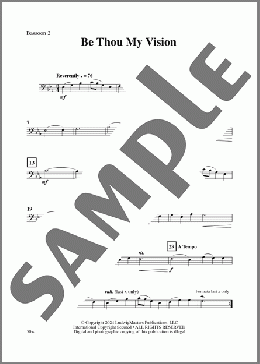 Be Thou My Vision - Bassoon 2(Traditional) 楽譜 その他 ダウンロード