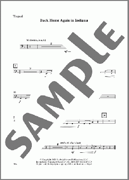 Back Home Again in Indiana (arr. Jeremy S. Martin) - Timpani(James F. Hanley) 楽譜 その他 ダウンロード