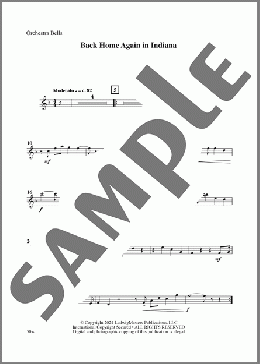 Back Home Again in Indiana (arr. Jeremy S. Martin) - Orchestra Bells(James F. Hanley) 楽譜 その他 ダウンロード