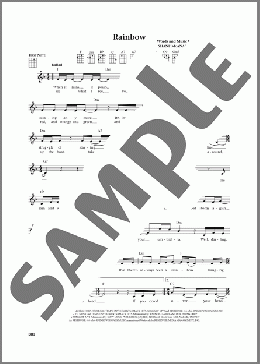 Rainbow (from The Daily Ukulele) (arr. Jim Beloff)(Kacey Musgraves) 楽譜 ウクレレ（弾き語り） ダウンロード