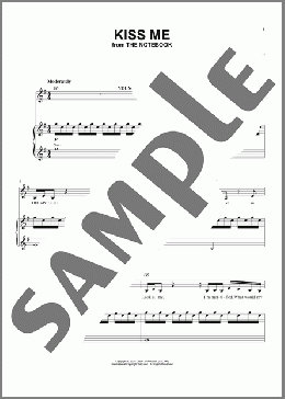 Kiss Me (from The Notebook)(Ingrid Michaelson) 楽譜 ピアノ & ボーカル ダウンロード