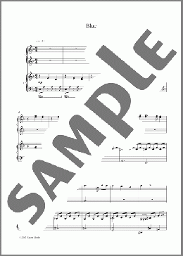 Blue(Oliver Davis) 楽譜 ピアノ（連弾） ダウンロード