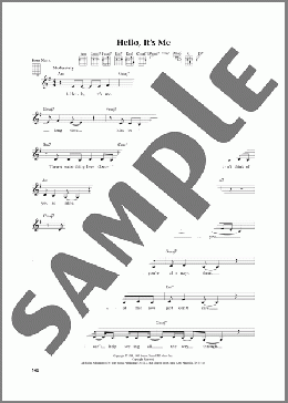 Hello, It's Me (from The Daily Ukulele) (arr. Jim Beloff)(Todd Rundgren) 楽譜 ウクレレ（弾き語り） ダウンロード