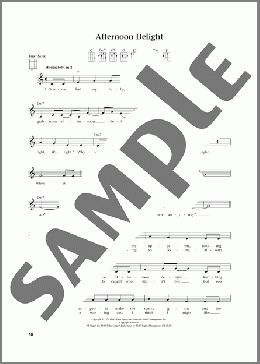 Afternoon Delight (from The Daily Ukulele) (arr. Jim Beloff)(Starland Vocal Band) 楽譜 ウクレレ（弾き語り） ダウンロード