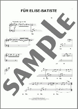 Fur Elise - Batiste(Jon Batiste) 楽譜 ピアノ（ソロ） ダウンロード