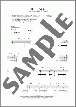 If I Lose (arr. Fred Sokolow)(Ralph Stanley) 楽譜 その他 ダウンロード